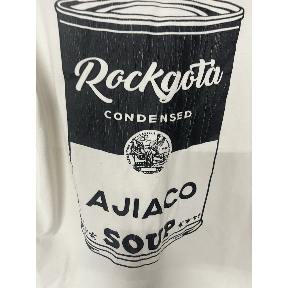 Rockgota Ajiaco Soup Graphic T-Shirt Cream Short Sleeve Tee - Picture 9 of 10